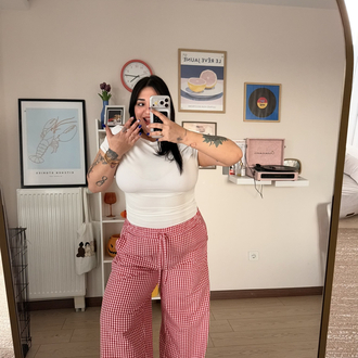 KIRMIZI CHERRY PANTOLON
