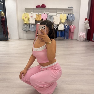 PEMBE BEYAZ İKİLİ TAKIM 