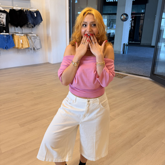 PEMBE MADONNA YAKA BLUZ 