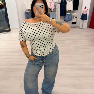 CHERRY PAÇASI MAVİ YIRTIK BOL PANTOLON 