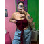 BORDO STRAPLEZ CROP