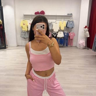 PEMBE BEYAZ İKİLİ TAKIM 