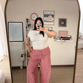 KIRMIZI CHERRY PANTOLON