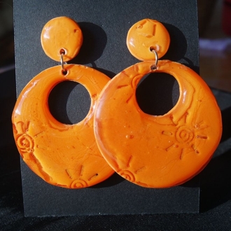 Orange Sun Dangles