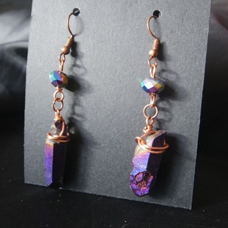 Aura Quartz Küpeler