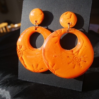 Orange Sun Dangles