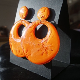 Orange Sun Dangles