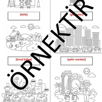 Bana Türkçe Öğret - 3 (Printable Coloring Book) -PDF-