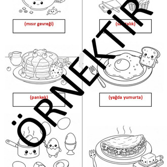Bana Türkçe Öğret - 3 (Printable Coloring Book) -PDF-