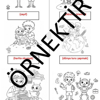 Bana Türkçe Öğret - 2 (Printable Coloring Book) -PDF-
