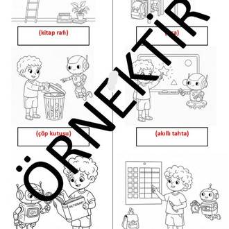 Bana Türkçe Öğret - 2 (Printable Coloring Book) -PDF-