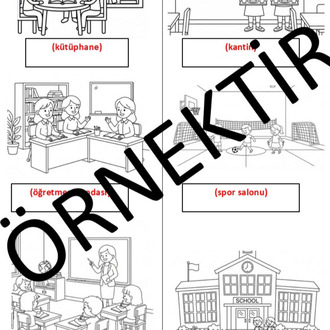 Bana Türkçe Öğret - 1 (Printable Coloring Book) -PDF-