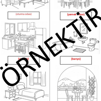Bana Türkçe Öğret - 1 (Printable Coloring Book) -PDF-