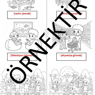 Bana Türkçe Öğret - 2 (Printable Coloring Book) -PDF-