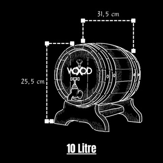 10 Litre Avrupa Meşe Fıçı