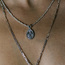 Silver virgin mary kolye