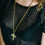 Parlak taşlı, Jesus kolye (Unisex)