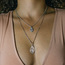 Silver virgin mary kolye