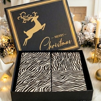 4'lü Boş Advent Calendar - Yılbaşı Temalı Konsept Hediye Kutusu - Sevgiliye Hediye (Boş Kutu)
