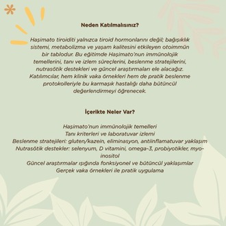 HAŞİMATO VE GÜNCEL YAKLAŞIMLAR -canlı eğitim kaydı