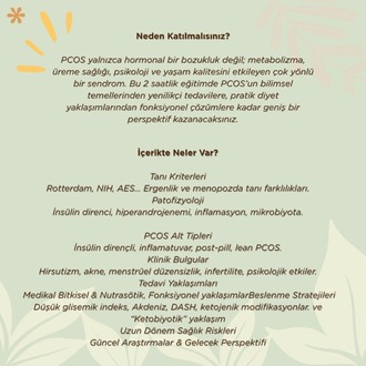 PCOS'A DERİN BAKIŞ -canlı eğitim kaydı