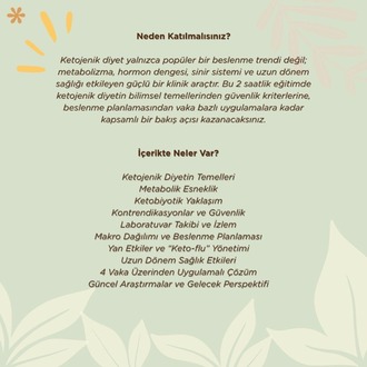 KETOJENİK DİYET: GERÇEKTEN KETOSİZE GİRDİ Mİ? - canlı eğitimin kaydı 