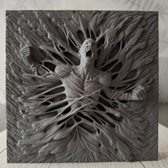 3D Duvar Tablosu – “İçsel Patlama”