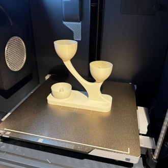 3D baskı 3 lü çiçeklik