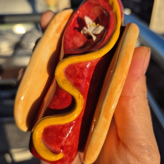 Hotdog Seramik Figür