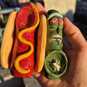 Hotdog Seramik Figür