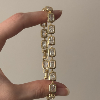Taşlı bileklik / xuping (14kgoldrenk)