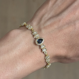 Sapphire bileklik / xuping (14kgoldrenk)