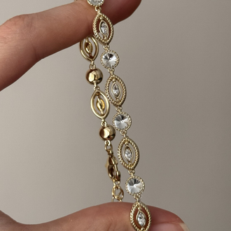 Taşlı bileklik / xuping (14kgoldrenk)