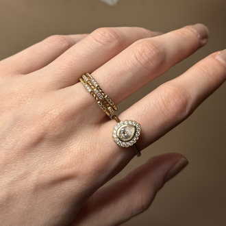 İşlemeli vintage yüzük / xuping (14kgoldrenk)