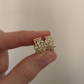 Çiçekli küpe / xuping (14kgoldrenk)