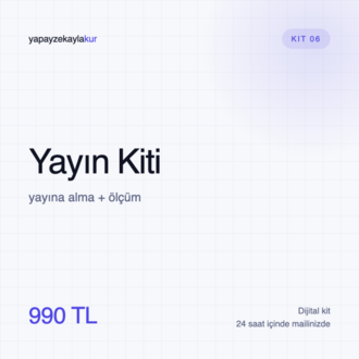 Kit 06 · Yayın Kiti — yayına alma + ölçüm