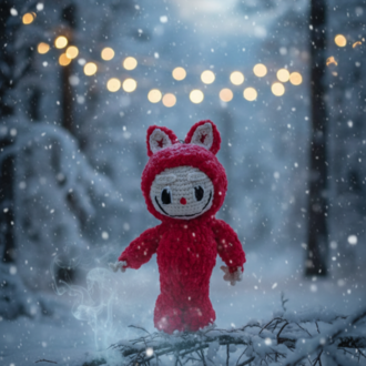 Labubu Figürü - El Yapımı Amigurumi Koleksiyon Oyuncağı