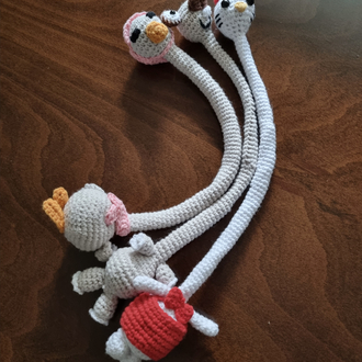 Sevimli Karakterler Örgü Çanta Süsü - Sid ve Hello Kitty Charm - Çanta Charmı