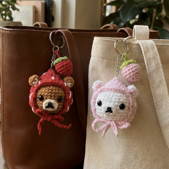 Couple Bears Bag Charm