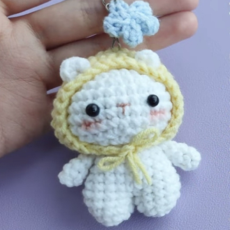 Ay/Yıldız Ayıcık Anahtarlık/Bag Charm