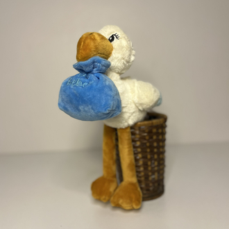 Hoşgeldin Erkek Bebek-30x15cm Kişiye Özel NFC’li Anı Hediye(Kalemlik Ürüne Dahil Değildir)