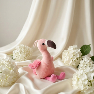 Peluş Flamingo - 20x20cm Kişiye Özel NFC’li Anı Hediyesi