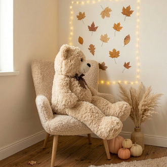 Mosby Bej Ayıcık  - 75x40cm Kişiye Özel NFC’li Anı Hediyesi