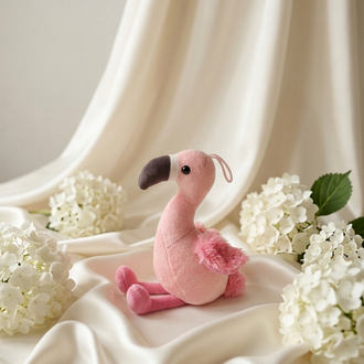 Peluş Flamingo - 20x20cm Kişiye Özel NFC’li Anı Hediyesi