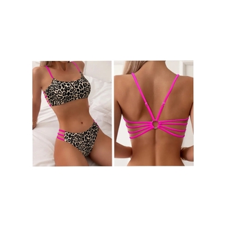 Leopar Desenli Bikini Takımı