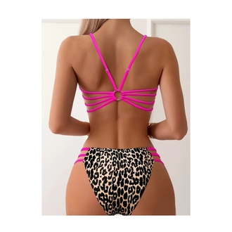 Leopar Desenli Bikini Takımı