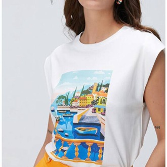 NETWRK  CASUAL BASKILI T-SHİRT 