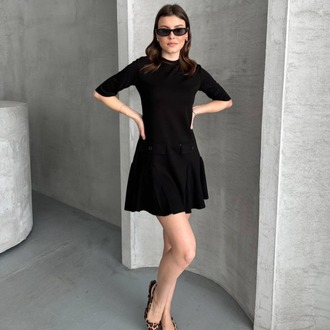 ZARA MODEL CEPLİ SİYAH ELBİSE