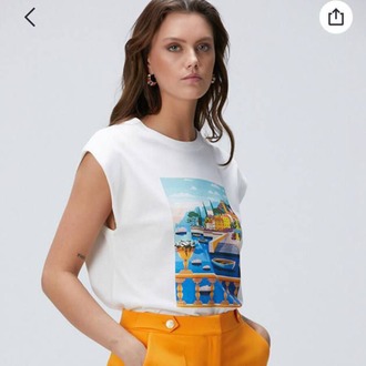 NETWRK  CASUAL BASKILI T-SHİRT 