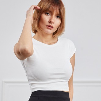 Basic Crop Body T-Shirt